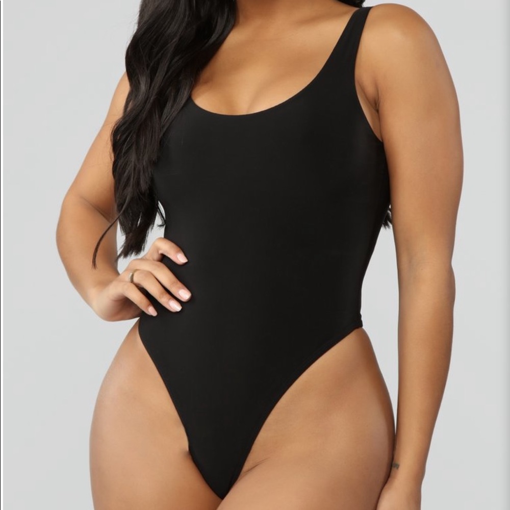 Black fashion nova body suit